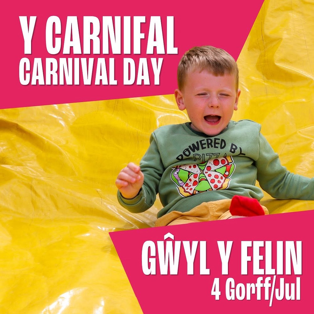 Poster Diwrnod y Carnifal Gwyl Felin
